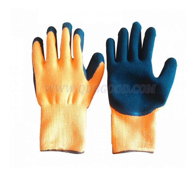 winter fleecy seamless napping liner nitrile pale coated glove micro foam sandy finish palm