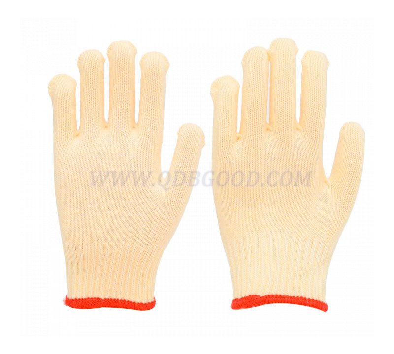 Seamless 10 gauge cotton knitted glove