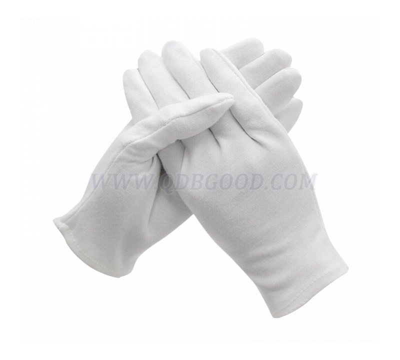 White cotton inspection glove 