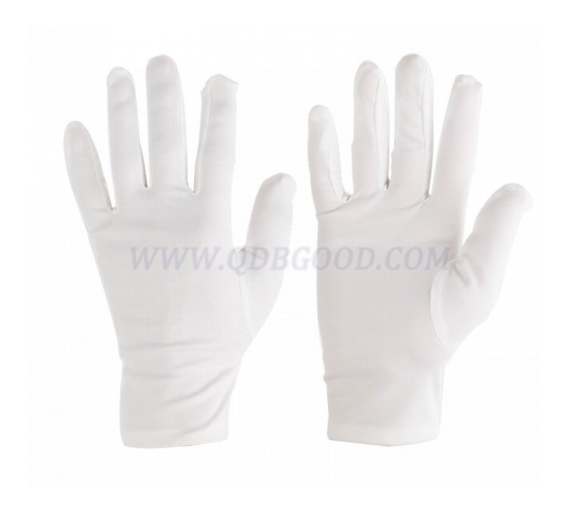 White cotton inspection glove 