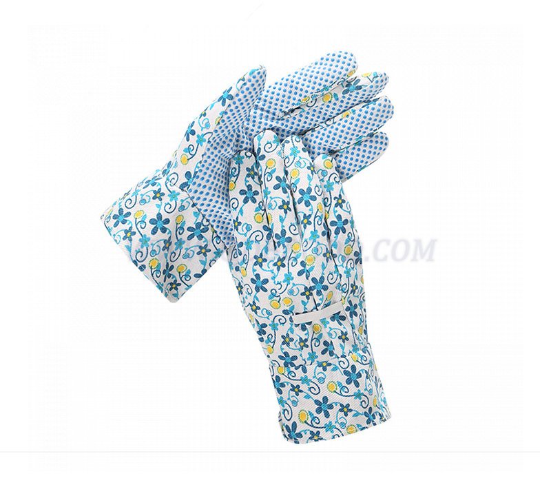 pvc dotted garden working glove 