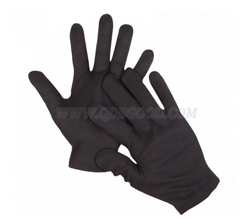 Black nylon/polyester dust free inspection glove